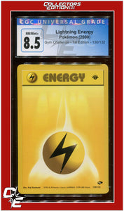 Gym Challenge 130 Lightning Energy 1st Edition CGC 8.5