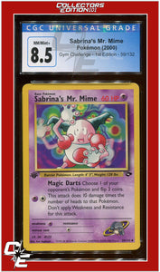 Gym Challenge 1st Edition Sabrina's Mr. Mime 59/132 CGC 8.5