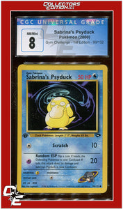 Gym Challenge 1st Edition Sabrina's Psyduck 99/132 CGC 8