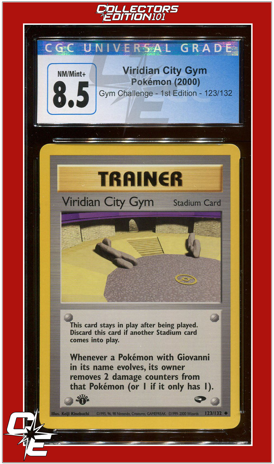 Gym Challenge 1st Edition Viridian City Gym 123/132 CGC 8.5