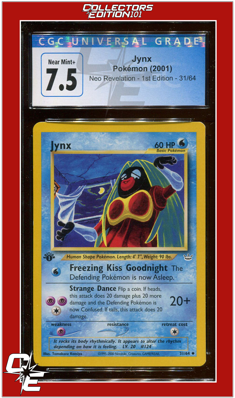 Neo Revelation 1st Edition Jynx 31/64 CGC 7.5