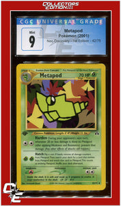 Neo Discovery 1st Edition Metapod 42/75 CGC 9