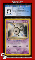 Neo Revelation 1st Edition Unown K 58/64 CGC 7.5
