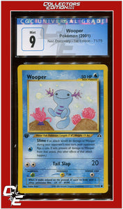 Neo Discovery 1st Edition Wooper 71/75 CGC 9