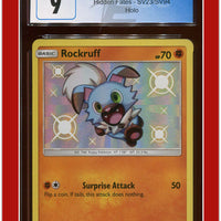 Hidden Fates SV23 Rockruff Holo CGC 9