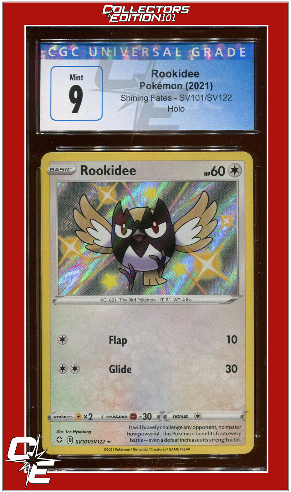 Shining Fates SV101 Rookidee Holo CGC 9 | Collectors Edition 101 Shining Fates SV101 Rookidee Holo CGC 9 | Collectors Edition 101