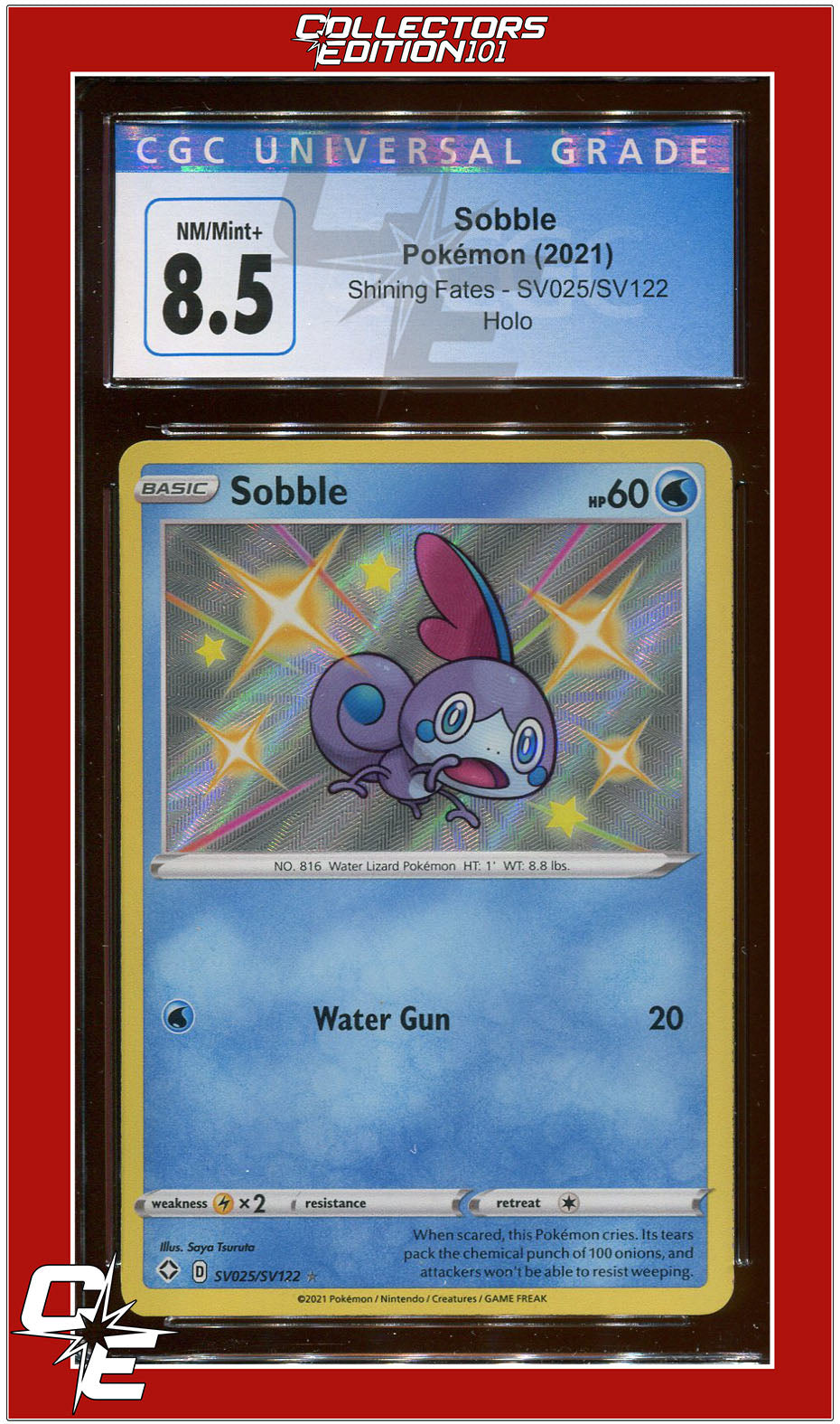 Shining Fates SV025 Sobble Holo CGC 8.5