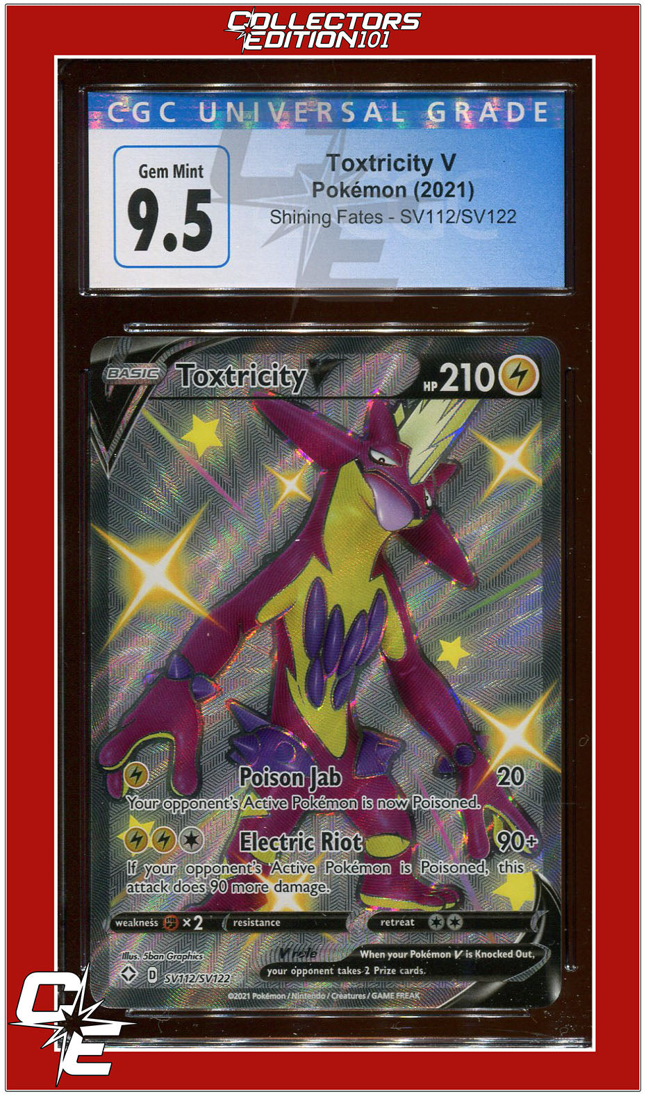 Toxel & Toxtricity Shiny Rare Set - Shining Fates