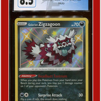 Shining Fates SV078 Galarian Zigzagoon Holo CGC 8.5