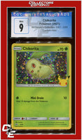 McDonald's Collection 2021 Chikorita Confetti Holo 2/25 CGC 9
