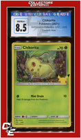 McDonald's Collection 2021 Chikorita Confetti Holo 2/25 CGC 8.5
