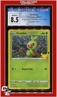 McDonald's Collection 2021 Grookey Confetti Holo 8/25 CGC 8.5
