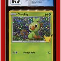 McDonald's Collection 2021 Grookey Confetti Holo 8/25 CGC 8.5