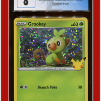 McDonald's Collection 2021 Grookey Confetti Holo 8/25 CGC 8