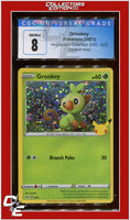 McDonald's Collection 2021 Grookey Confetti Holo 8/25 CGC 8
