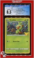 McDonald's Collection 2021 Grookey Confetti Holo 8/25 CGC 8.5
