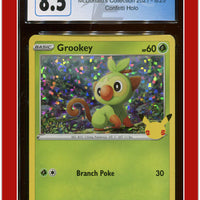 McDonald's Collection 2021 Grookey Confetti Holo 8/25 CGC 8.5