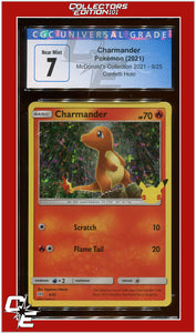 McDonald's Collection 2021 Charmander Confetti Holo 9/25 CGC 7