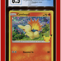 McDonald's Collection 2021 Cyndaquil Confetti Holo 10/25 CGC 6.5