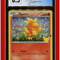 McDonald's Collection 2021 Torchic Confetti Holo 11/25 CGC 8.5