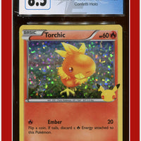 McDonald's Collection 2021 Torchic Confetti Holo 11/25 CGC 8.5