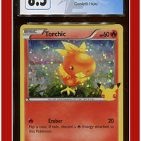 McDonald's Collection 2021 Torchic Confetti Holo 11 CGC 8.5