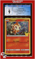 McDonald's Collection 2021 Chimchar Confetti Holo 12/25 CGC 9
