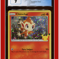 McDonald's Collection 2021 Chimchar Confetti Holo 12/25 CGC 9