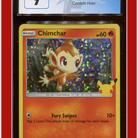 McDonald's Collection 2021 Chimchar Confetti Holo 12/25 CGC 9