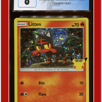 McDonald's Collection 2021 Litten Confetti Holo 15/25 CGC 8