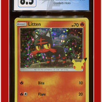 McDonald's Collection 2021 Litten Confetti Holo 15 CGC 8.5