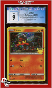 McDonald's Collection 2021 Litten Confetti Holo 15/25 CGC 9