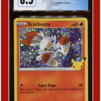 McDonald's Collection 2021 Scorbunny Confetti Holo 16/25 CGC 8.5