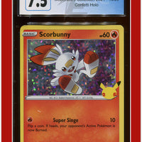 McDonald's Collection 2021 Scorbunny Confetti Holo 16/25 CGC 7.5