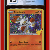 McDonald's Collection 2021 Scorbunny Confetti Holo 16 CGC 8.5