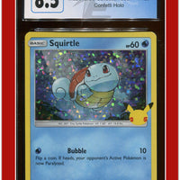 McDonald's Collection 2021 Squirtle Confetti Holo 17/25 CGC 8.5