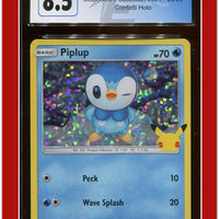 McDonald's Collection 2021 Piplup Confetti Holo 20/25 CGC 8.5