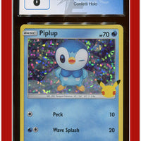 McDonald's Collection 2021 Piplup Confetti Holo 20/25 CGC 8