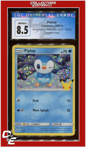 McDonald's Collection 2021 Piplup Confetti Holo 20/25 CGC 8.5