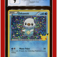 McDonald's Collection 2021 Oshawott Confetti Holo 21/25 CGC 9