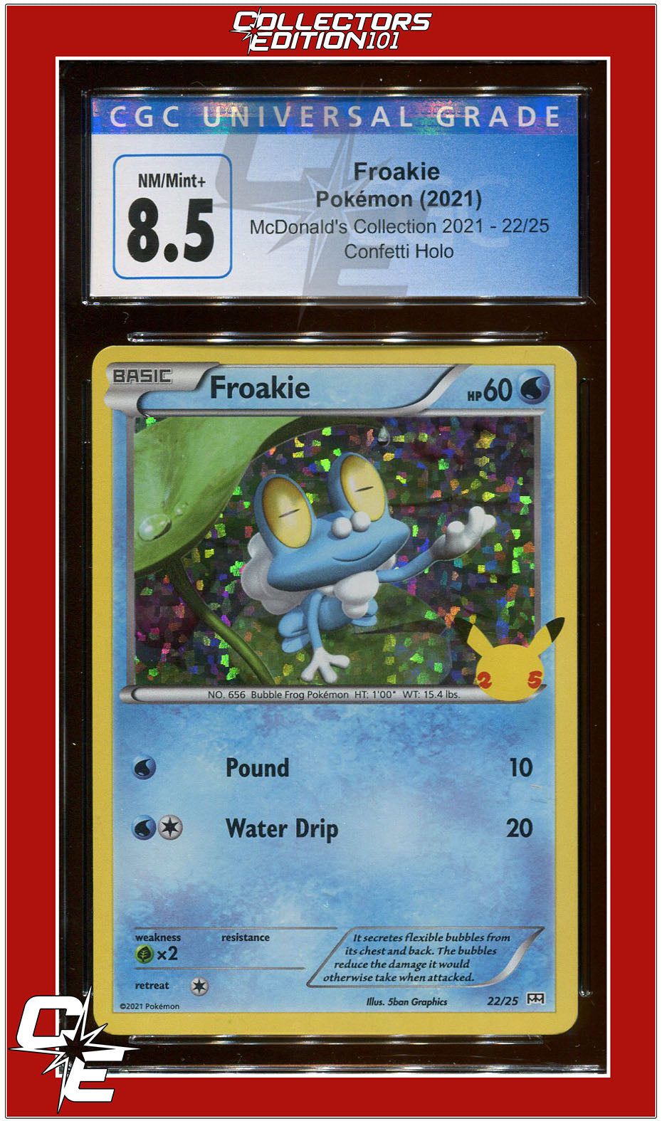 Froakie - 4/12 - McDonald's Holo Promo