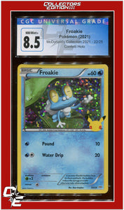 McDonald's Collection 2021 Froakie Confetti Holo 22/25 CGC 8.5