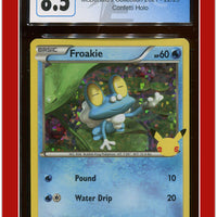 McDonald's Collection 2021 Froakie Confetti Holo 22/25 CGC 8.5