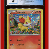 McDonald's Collection 2014 Fennekin Confetti Holo 3/12 CGC 5