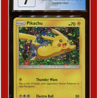 McDonald's Collection 2017 Pikachu Confetti Holo 5/12 CGC 7