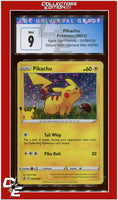 Black Star Promo Pikachu Sequin Holo SWSH SWSH039 CGC 9
