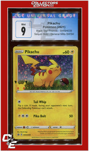 Black Star Promo Pikachu Sequin Holo SWSH SWSH039 CGC 9