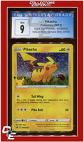 Black Star Promo Pikachu Sequin Holo SWSH SWSH039 CGC 9
