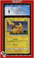 Black Star Promo Pikachu Sequin Holo SWSH SWSH039 CGC 9
