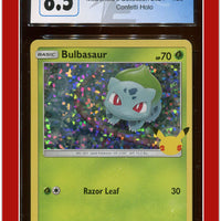 McDonald's Collection 2021 Bulbasaur Confetti Holo 1/25 CGC 8.5